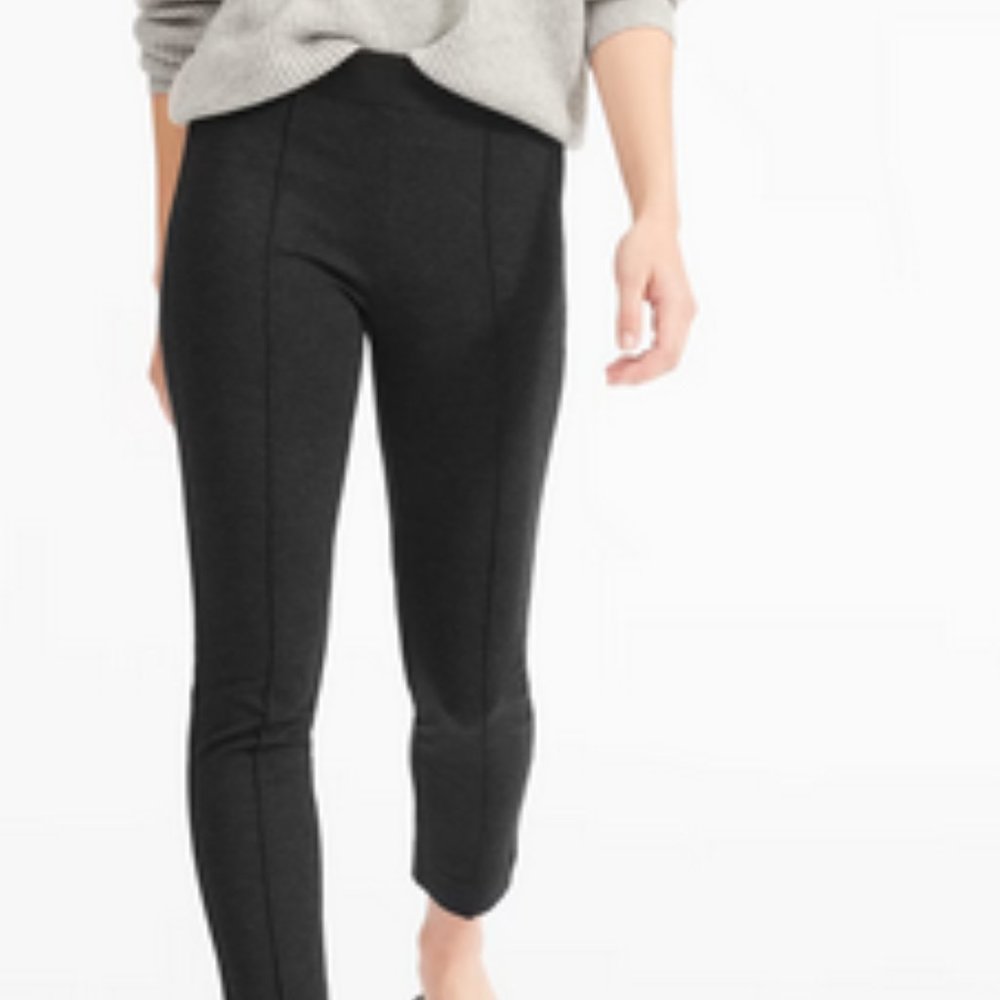Everlane Stretch Crop Ponte Pant Charcoal 00 NWT